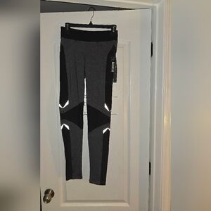 Blanc Noir Charcoal and Black Leggings